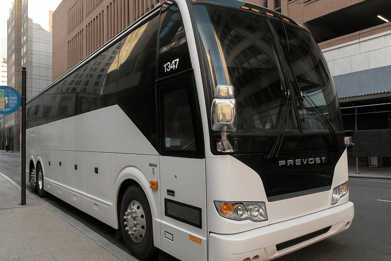 a Tinley Park Charter Bus coach bus