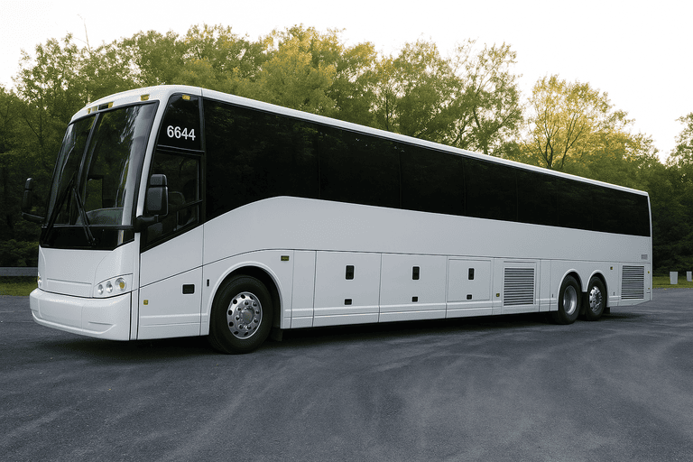 exterior of Tinley Park Charter Bus coach bus